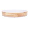 LED Flush Mount Ceiling Light Wooden 3000K to 6500K Dimmable Round Ceiling Light Fixture with Remote Control for
