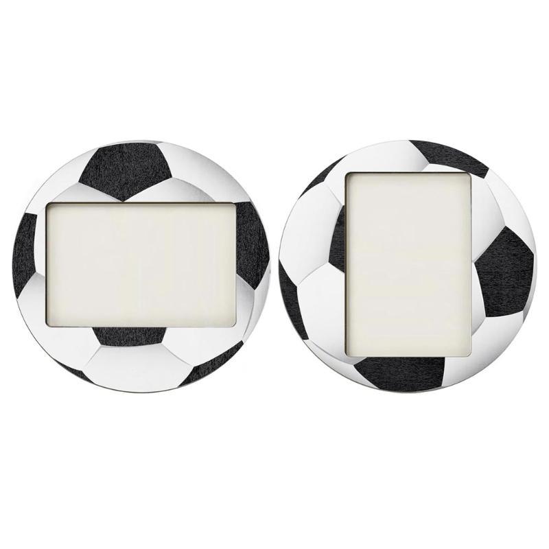 Set di 2 Cornici per Foto Baseball Calcio per Amante dello Sport Porta Foto