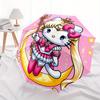 1pc Sailor Moon Hello Kitty Pattern Beautiful Looking Automatic Folding Umbrella, 3 Folding, 8 Pole Frame Design, Durable and Suitable for Travel and