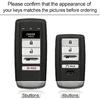 For Acura Key Fob Cover with Engine Hold Remote Start 5 Button Car Key Case Protector for Acura MDX RDX RLX TLX Black Gold Accessories 2017 2018