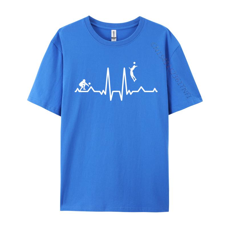 Funny Volleyball Heartbeat Volleyball Printed Newest Printed On T Shirt Cotton Adult T Shirt 3d Printed Tee Shirt