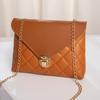 Embroidered Rhombus Chain Small Square Bag New Versatile Simple Mobile Phone Change Women's Bag