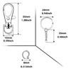 100Pieces DIY Keychain Kit with Swivel Snap Hooks for Key Rings for Kid DIY Keyc