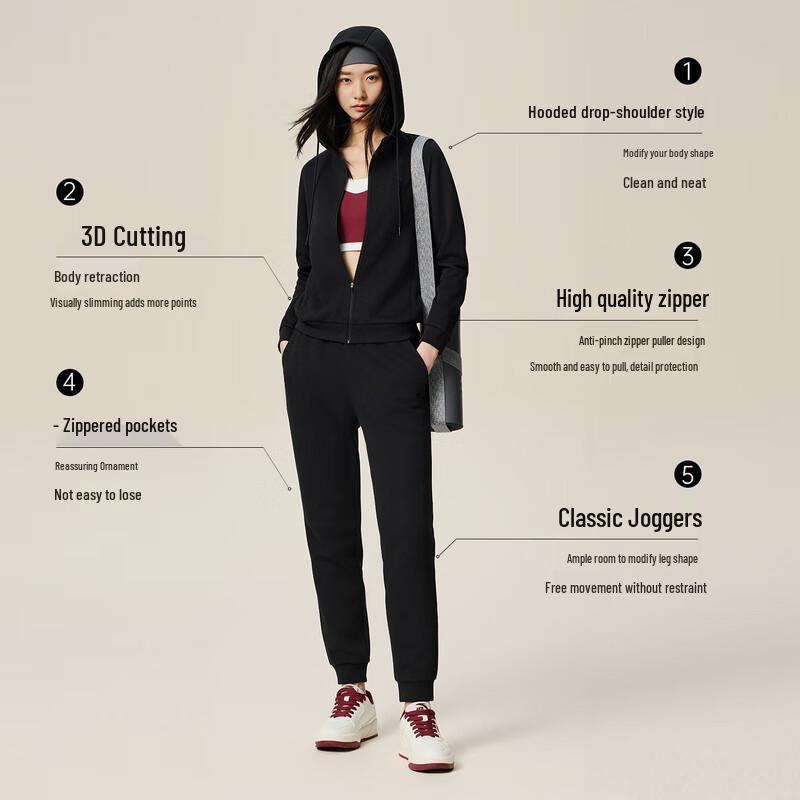 

Жіночий спортивний костюм Anta: в язаний кардиган та штани Easy Care XL