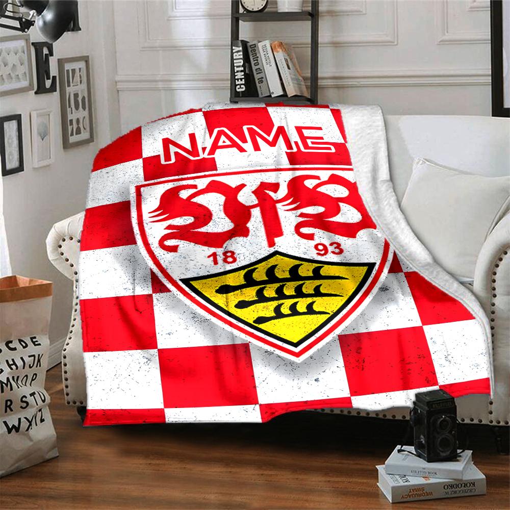 Custom Name Atletico Madrid Crest blanket for Couch & Bed, Plush Cozy Fuzzy Blanket Super Soft & Warm Blankets for Fall and Winter. 0908250