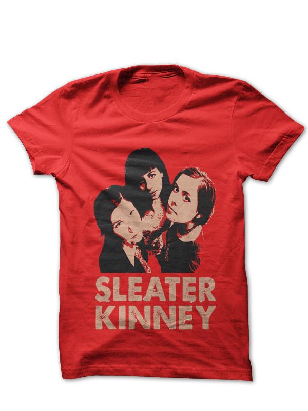Sleater-Kinney band RED T-shirt Unisex short sleeve All sizes S-5XL 1F2013 Unisex T-Shirt L