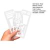 Handmade Flexible Record Template Dot Grid Journal Planner Stencil Set for Drawing And Checklists Practical Planning Tools