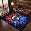 Blackburn Rovers Football Print Crystal Velvet Rug, Comfortable Water Absorbent Non Slip Indoor Floor Carpet