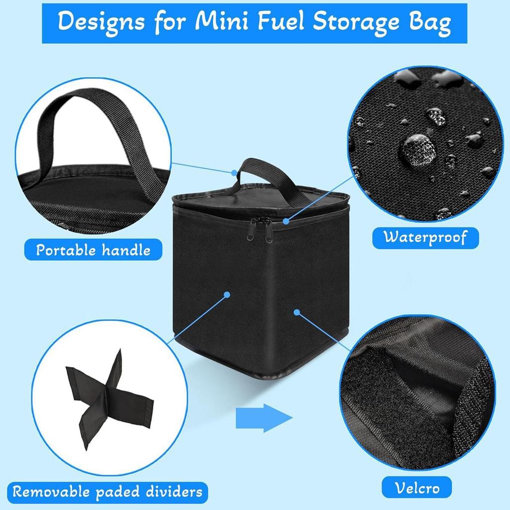 ButaneFuel Canister Cover Oxford Cloth Camping Lantern Gas Tank Bag Camping Storage Bag for Outdoor Camping Cooking Hiking