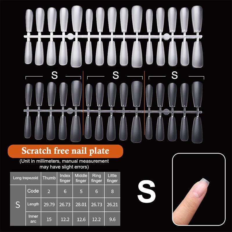 100pcs Press On Nail Tips Full Cover Ultra-Thin False Nails Patches Gel Nails Extension System Clear Fake Nails Art Accessories