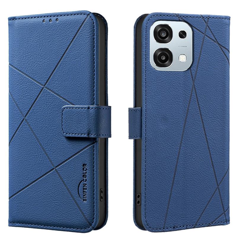 RFID-Blockierendes Wallet Flip Case für OPPO A6 Pro A60 A59 A79 A18 A38 A58 A78 A98 F31 5G 4G Handyhülle Lederhüllen Schutzhüllen