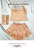 Set de pijamale din 3 piese pentru femei, la modă, cu bretele subțiri, top scurt și pantaloni scurți