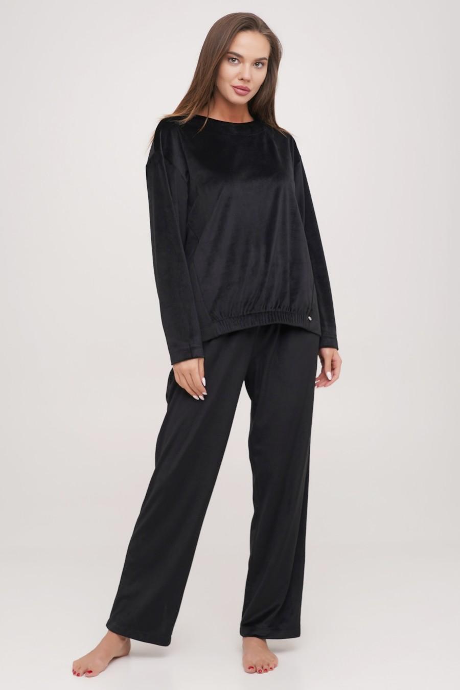 

комплект: джемпер та штани Effetto (80020) 50(2XL) прозорий колір чорний