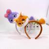 Lightweight Animal Ear Hairband For Active Kids Comfortable Cloth Hair Accessory For Daily Wear Photography