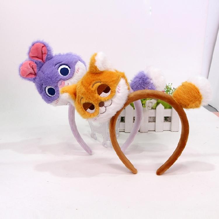 Lightweight Animal Ear Hairband For Active Kids Comfortable Cloth Hair Accessory For Daily Wear Photography