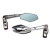 Black/Chrome Motorcycle Rear View Side Mirrors for Honda  CBR 600 1000 R1 R6 GSX-R Suzuki GSXR 600 750 1000 Hayabusa(All