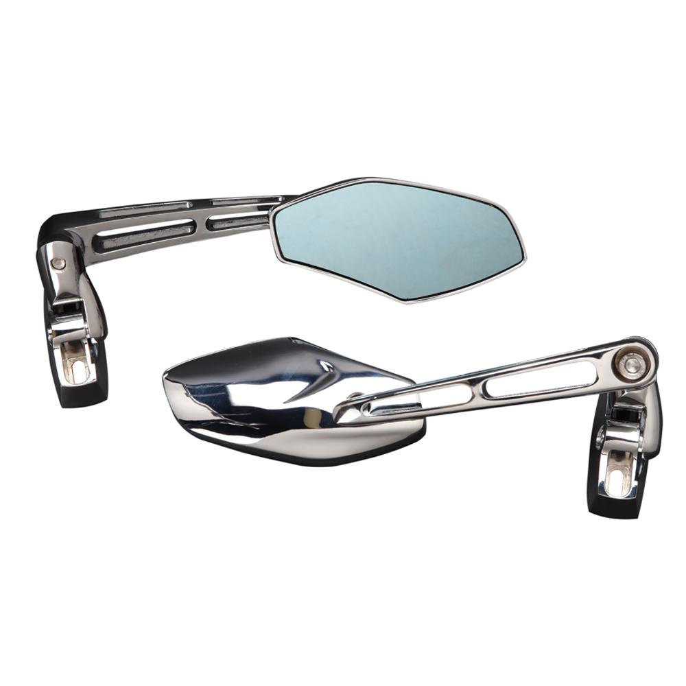 Black/Chrome Motorcycle Rear View Side Mirrors for Honda  CBR 600 1000 R1 R6 GSX-R Suzuki GSXR 600 750 1000 Hayabusa(All