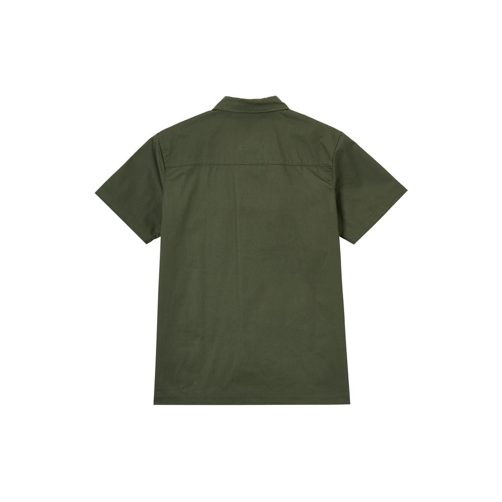 Nike Shirts Men's Khaki Green Pointed Collar Moderate Workwear DX3341-325