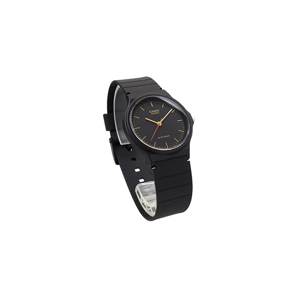 Casio MQ-24-1EL Analog Watch Unisex Black Gold with Resin Band 38mm