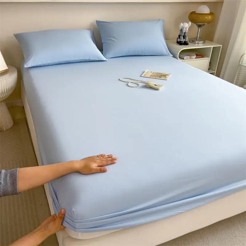 

Bed Sheet Single Piece Bed Cover New All Inclusive Mattress Simmons Mattress Cover Dust-proof and Anti Slip Protective Cover 90X200cm