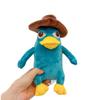 Jucărie de pluș nouă, drăguță, cu desene animate, Perry Ornitorincul, animale de pluș moi, jucărie rață, cadou de Crăciun, zi de naștere pentru copii, 25 cm