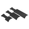 3PCS Hair Dyeing Board Highlighting Board with Teeth Hair Dyeing Brush Hairdressing Styling Tool