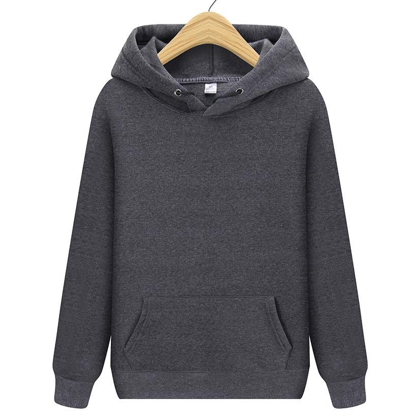 Brand Men Hoodies Fleece Warm Mens Sweatshirt Streetwear Casual Men's Loose Breathable Pullovers Solid Color Hoody