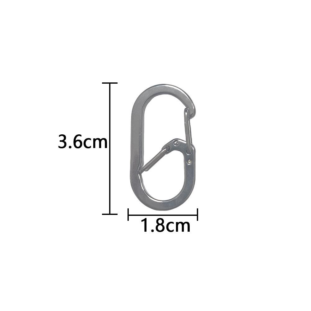 

304 Stainless Steel Multi-functional Keychain Carabiner and Spring Buckle