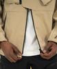 Kalapatthar 3Layer Offset Zip Pocket Hooded Jacket - Beige