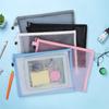 3Size Zipper Nylon Mesh Zipper Pouch Mesh Cosmetic Bags Makeup Bags Pencil Case Travel Bags for Cosmetic School Office Supplies