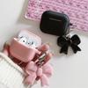 Korean Solid Color Bow for AirPods Pro1 Generation Protective Cover 1 Generation Pro1 Apple Bluetooth Headset Case