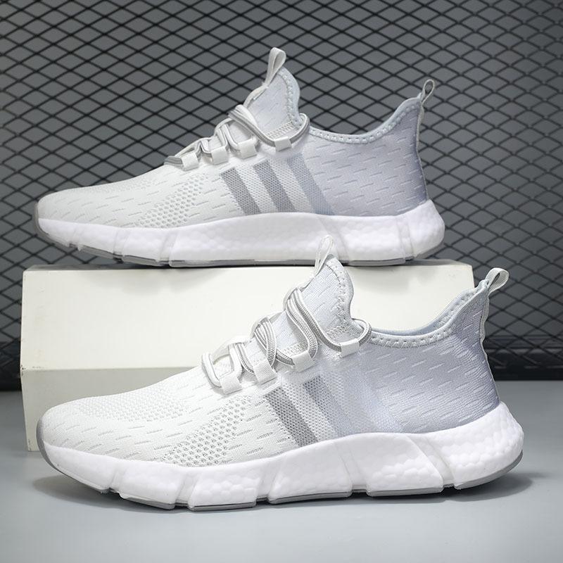 Gradually Change Color Foreign Trade Men's Shoes Summer Breathable Casual Sports Shoes Mesh Popcorn Soft Sole Running Shoes Couple