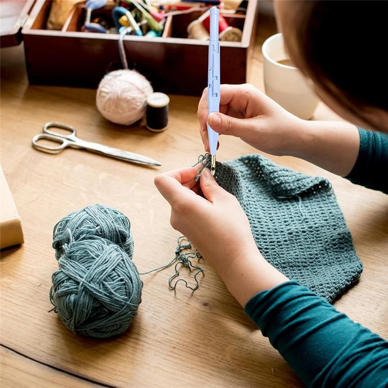

Adjustable Embroidery Punch Needle Pen Tool Punch Needles Needles Felting Threader