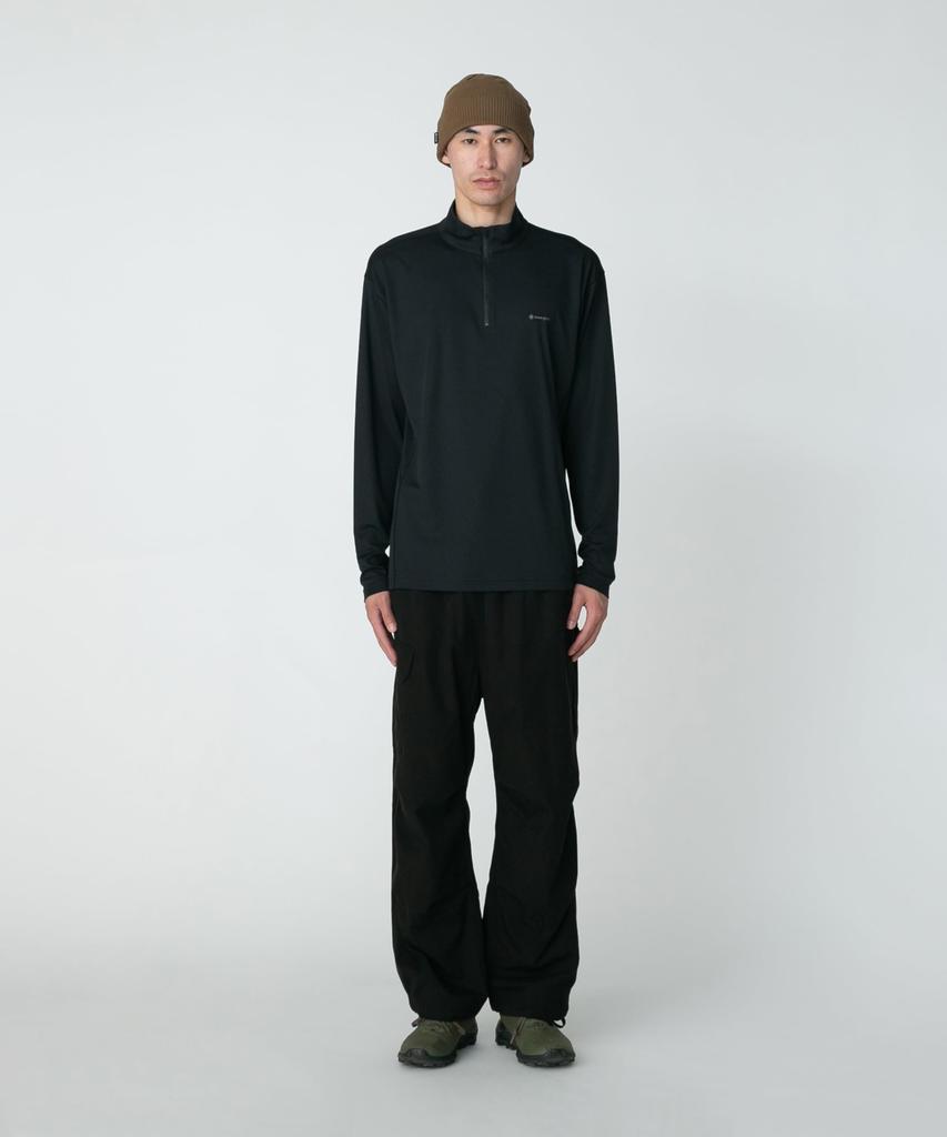 Snow Peak Pe Power Dry Half Zip Pullover Size SBLACKSW-25SU013 Festival Camping Outdoor