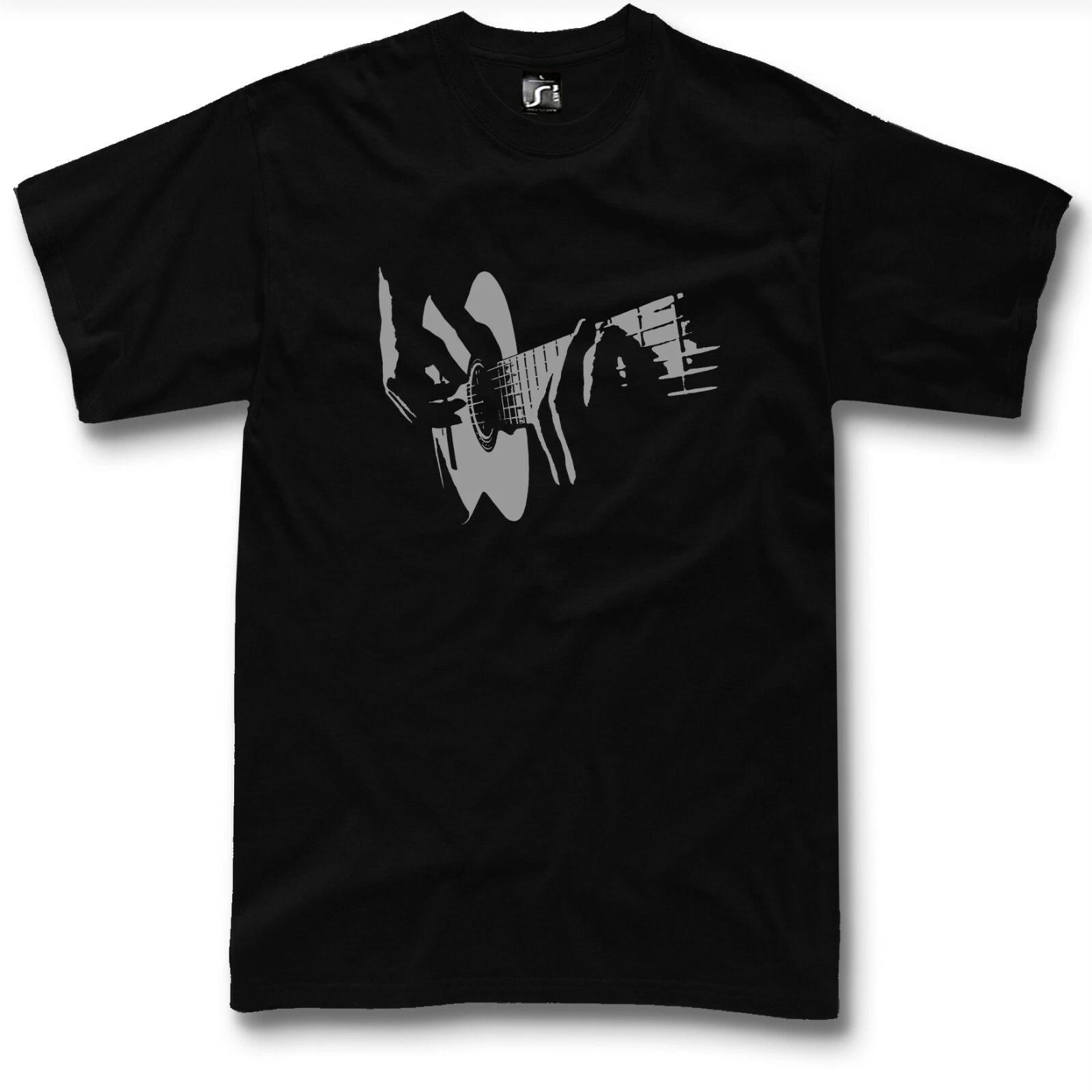 Acoustic Guitar T-Shirt Classic Rock Guitar Player Gift Mens Graphic Tee XS