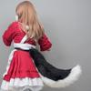 Foxes Wolf Ears Headband Faux Furs Tail Halloween Cosplay Party Costume Accessories Gumiho Costume for Women Men Gifts