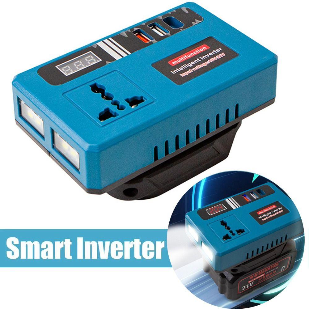 DC 21V To AC 180V-220V 120W Portable Power Inverter Battery Inverter Adapter