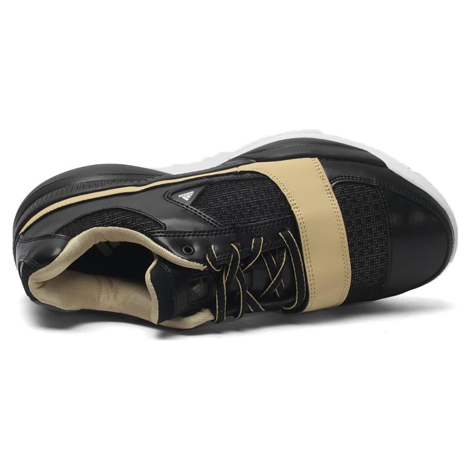 Adidas Round Toe Lace-Up Non-Slip Durable Low-Top Basketball Shoes Men sneakers Black D73917