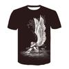 Terror Skull 3D Digital Printed Men's Fashion Trend Round Neck Short Sleeved T-shirt