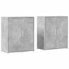 VidaXL Buffets 2 Pcs Concrete Grey 60x31x70 Cm Engineered Wood, Storage Cabinet, Entryway Furniture, Accent Furniture, 3276542