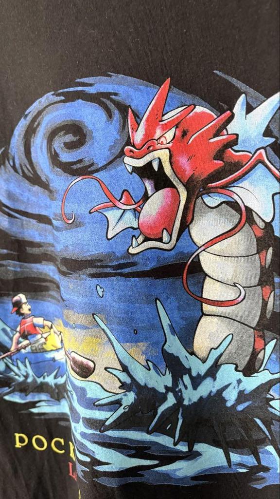 [USED] AFTRDRK Pokemon Shining Gyarados T-shirt Pokemon Center Hiroshima
