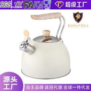 Stainless steel kettle whistle kettle household double bottom gas stove induction cooker universal