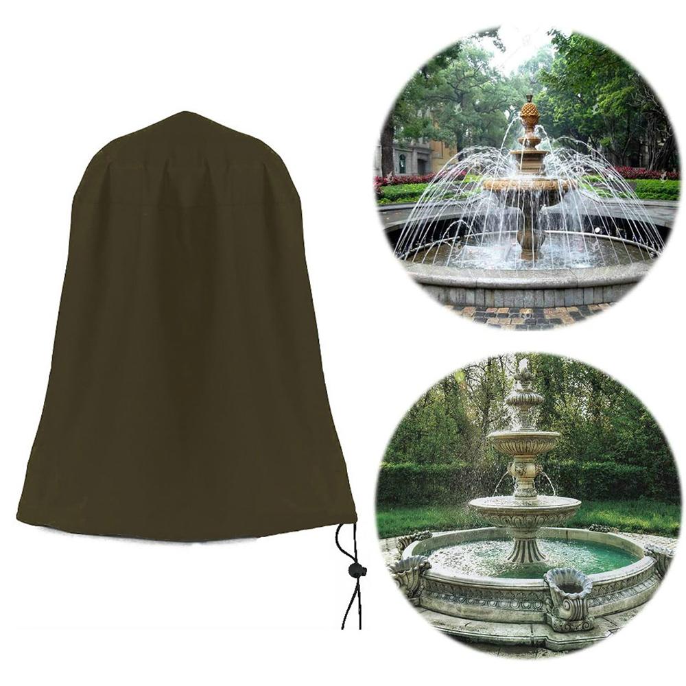 

KG0119 Garden Fountain Dust Cover Waterproof Cover Outdoor Sculpture Statue Cover Protector Black