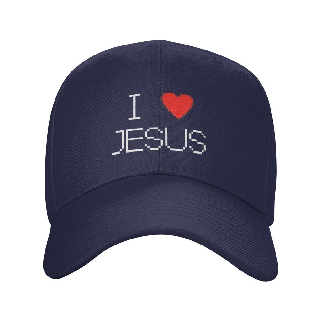 I Love Jesus God Cross Print Baseball Caps Fashion Men Women Hats Outdoor Cap Streetwear Baseball Hat Casquette