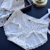 Ladies Spring and Autumn Lovely Cartoon Cotton Gentle Wind Waist Panties