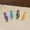 Artistic Paper Holders Musical Note Clips, Colorful Metal Treble Clef Decorative Portable Desktop Storage Fasteners, Creative Bookmarks for