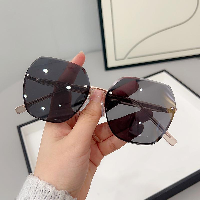 

JYL TS Hong Kong Style Sunglasses Women UV Protection Round Face 8888 A-8926 блестящий розовый