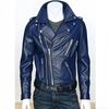Autumn and winter leather jacket men's new leather jacket men's stand-up collar slim PU leather top trendy men's jacket
