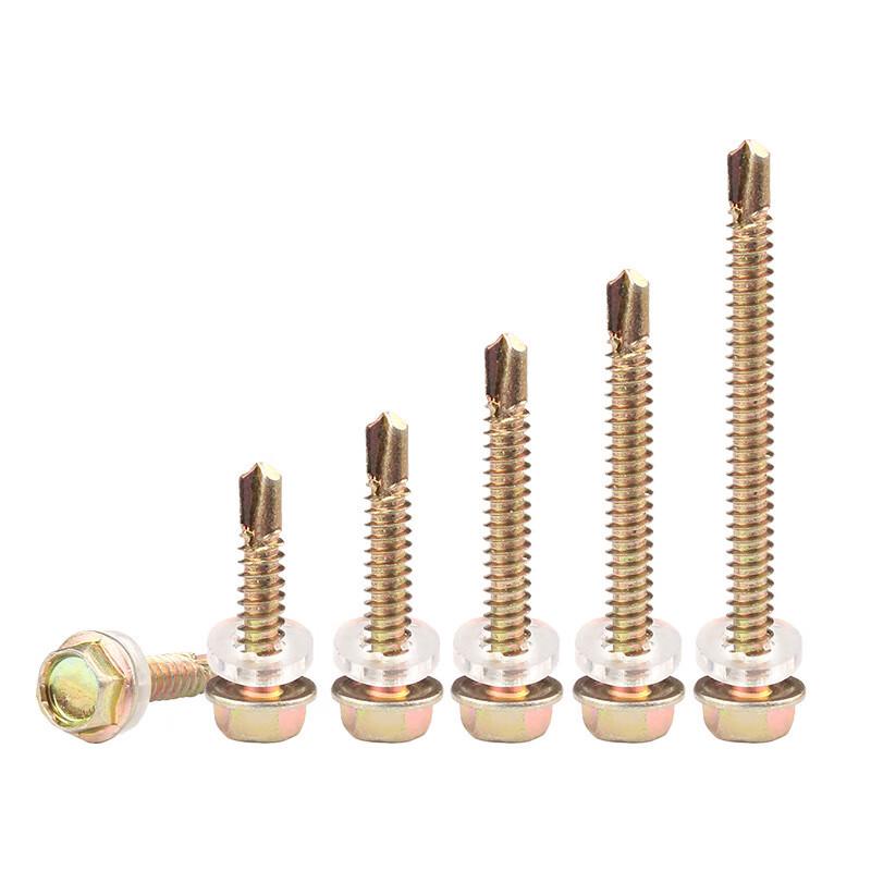 Gu Xin Color Galvanized Hex Head Self-Drilling Screws