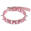 DIEZI Harajuku Bowknot Ball Heart Circel Rivet Flower Choker Necklace Torques Women Men Gothic Pink PU Leather Necklace Jewelry